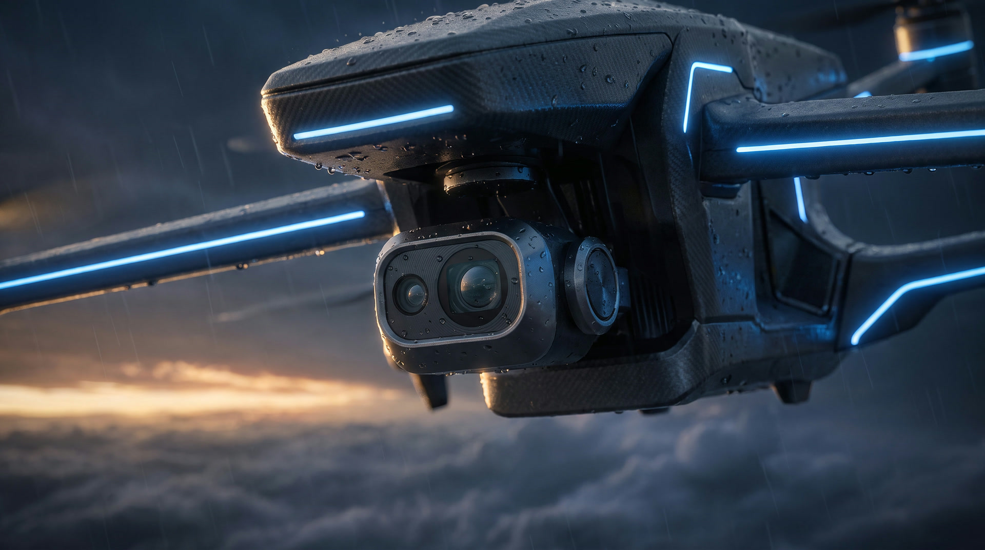 The A-1's IRIS 4/3 camera gimbal